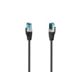 Hama Netzwerkkabel CAT 6a, 10 Gbits, geschirmt, RJ45 Stecker, 1,50 m Netzkabel, RJ-45 (Ethernet), (150 cm), Mit Knickschutzhülle