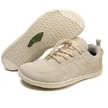 Freiluftkind Camino – Sportliche Sneaker Barfußschuhe – Unisex Barfußschuh Barfußschuh Atmungsaktiv beige 39 EU
