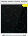 Gorenje Elektroherd Standherd 50cm Glaskeramik Weiß A 74L AquaClean