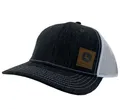John Deere Baseballkappe mit Wildleder-Logo, Schwarz, Schwarz, Einheitsgröße