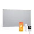 blumfeldt Infrarot Wandheizung 600W – Wandmontage, IP44 Spritzwasserschutz, Externer Thermostat, App Steuerung, 95% Energieeffizienz, Für 10-15 m², Aluminium, Überhitzungsschutz, Badezimmer