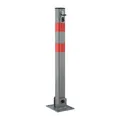 Absperrpfosten Parkplatzsperre Klappbarer Poller Sperrpfosten rot 4 kg anthrazit