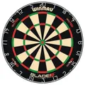 Winmau Dartboard Blade 6 Dual Core (3031), Dartscheibe, Schwarz, Grün, Rot, Weiß, Sisal, Rund, Unisex, 45 cm - Schwarz/Grün/Rot/Weiß