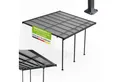 Juskys Terrassendach Borneo, BxT: 435x303 cm, 4x3 m, Regen- und Sonnenschutz, lichtdurchlässig, UV-Schutzfolie