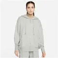 Nike Sportswear Kapuzensweatshirt W NSW PHNX FLC FZ OS HOODIE Oversize-Schnitt, mit Reißverschluss, mit Kängurutasche grau L (44/46)