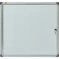 Nobo Schaukasten 1900847 68x73x 2,2cm innen 6 x DIN A4 weiß/silber