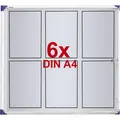 Nobo 1900847 innen 6 x A4 Metall Schaukasten
