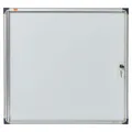 Nobo Pacific Infokasten 6xA4 mit Acrylglas und Magnethaftender Rückwand Weiß