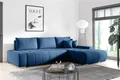 MEBLITO Ecksofa Eckcouch Bonari L Form Sofa mit Schlaffunktion Bettkästen Couch Sofagarnitur Rechts Monolith 77