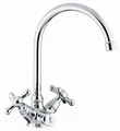 Emmevi Küchenarmatur Deco chrom Wasserhahn Spültischarmatur Mischbatterie Küche
