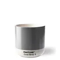 Pantone doppelwandiger Porzellan-Thermobecher Cortado, ohne Henkel, 190ml, Gray 9, Cool Grey 9