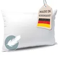 KNERST Kopfkissen Federkissen Made in Germany - Kissen mit 100% Federfüllung - Federkopfkissen mit Bezug aus Baumwolle - Ökotex-Zertifiziert - Füllkissen für erholsamen Schlaf - Kissen 40x80 1er Set