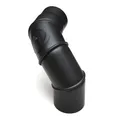 raik Rauchrohrbogen Ofenrohr 120 mm Multibogen mit Reinigungsöffnung schwarz 0–90° Stahlrohr 2 mm einwandig Senotherm beschichtet Länge 465 mm Made in EU
