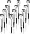 Moderne Solarlampen für Garten und Terrasse, 12er Set, Kaltweiß