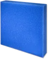 JBL Filterschaum Grob - 50 x 50 x 10 cm blau Filtermatte für Salz,-und Süßwasser