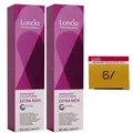 Londa Professional permanente Cremehaarfarbe Extra Rich 2 x 60 ml 6/ dunkelblond