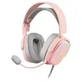 Mars Gaming MHAX, RGB Gaming-Headset, Abnehmbares Mikrofon, HiFi-Kopfhörer, Windows/PS4/PS5/XBOX ONE/Xbox Series X|S/Mac/Switch/Switch 2/Smartphone/Tablet, Rosa