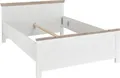 Bett HOME AFFAIRE "Florenz Doppelbett Landhausstil Bettgestell (100,140 oder 180/200cm)", weiß (piene weiß), L:208cm, Betten, Bett, aus FSC-zertifiziertem Holzwerkstoff, in 3 Breiten