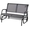Outsunny Sitzbank, Schaukelfunktion, LxBxH: 120 x 70 x 88 cm - grau