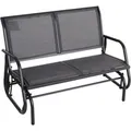 Outsunny Schaukelbank Texteline-Gewebe Grau 120L x 70B x 85H cm