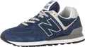 New Balance 574 Wildleder Trainer, Blau 45.5 EU