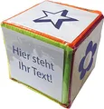 TimeTEX Würfel 6 cm, Kunststoff, Weiß, Hexaeder