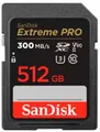 SanDisk SDXC Extreme Pro 512GB 300MB/s V90 UHS II