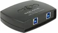 DeLock USB3.0 Sharing Switch 2 - 1 - USB-Umschalter für die gemeinsame Nutzung von Peripheriegeräten - 2 x SuperSpeed USB3.0 - Desktop (87723)