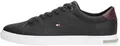 Tommy Hilfiger Herren Vulcanized Sneaker Essential Leather Detail Schuhe, Schwarz (Black), 41