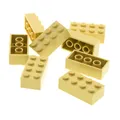 8x Lego Bau Stein 2x4x1 beige Basic Star Wars Simpsons 7194 71006 4114319 3001
