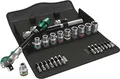 Wera Zyklop Speed 8100 SC 6 - Knarrensatz mit Bit- und Steckschlüssel-Satz - 28 Stücke - 1/2" - in Textilbox