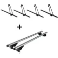 4x Fahrradträger ORION + Dachträger Rio 120 kompatibel mit für Skoda Roomster 5J ab '06