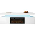 Mirjan24 Tv-Lowboard, Weiß, Kunststoff, Rechteckig,Rechteckig, 190x59x41 cm, Wohnzimmer, Wohnwände, Lowboards, Lowboards stehend