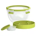 EMSA 518097 Clip & Go Salatschale rund 1L, grün