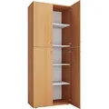 VCM Büroschrank L, Buche, XXL, mit Drehtüren