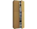 VCM Aktenschrank Lona Schrank mit Flügeltüren und Knopfgriffen, 70x184 cm