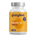 Vitamin D Sonnenvitamin - 400 Tabletten (13 Monate) - Laborgeprüfte 1000 IE Vitamin D3 pro Tablette - Unterstützt Knochen, Zähne, Muskeln und Immunsystem* - Ohne Zusätze