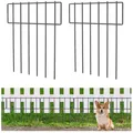 Garten Zaun Tierbarriere Hund Kaninchen Metall Zaun 3,3m Schwarz