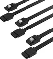 SABRENT 3 Stück SATA III Kabel HDD SSD Datenkabel 6Gbps 51cm Metallclip