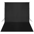 Fotohintergrund-System 500x300 Cm Schwarz Fotostudio