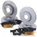 BREMSSCHEIBEN + BREMSBELÄGE VORNE + HINTEN FÜR CITROEN C4 OPEL COMBO GRANDLAND