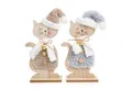 Logbuch-Verlag Dekofigur Weihnachtskatzen Set - 2 Katzen Figuren Weihnachten Dekofiguren 26,5