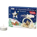 Pyramiden-Teelichter Set mit 12 Teelichter PK7016