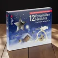 Pyramiden Teelichter Erzgebirge 12er Set Premium Wärmekerzen Weihnachten stark