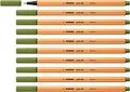 STABILO - Fineliner - point 88-10er Pack - moosgrün