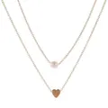 Kette Damen zweireihig Gold Halskette Damenkette Damenhalskette Damenschmuck