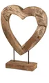 Formano Herz Dekoobjekt Teakholz 619389 - 40x50 cm