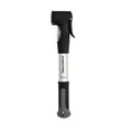 Mini-Luftpumpe FISCHER Doppelhub mit Manometer Aluminium alle Ventile