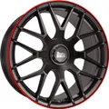 18 Zoll MAM GT1 5x112 ET45 Alufelgen MATT BLACK LIP RED