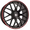 MAM Wheels Gt1 Matt Black Lip Red 8x18 ET 45 5/100 Alufelge Rot